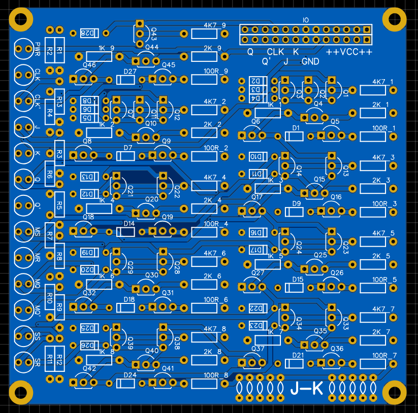 Master-Slave JK Flip-Flop Divider/Counter Module (Blue Board)